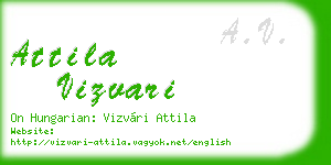 attila vizvari business card